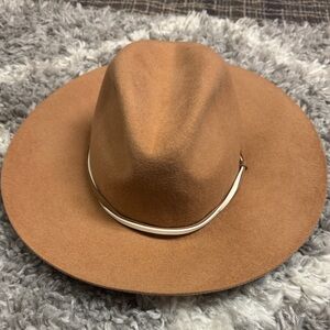 Chic Brown Felt Hat with Stylish Band